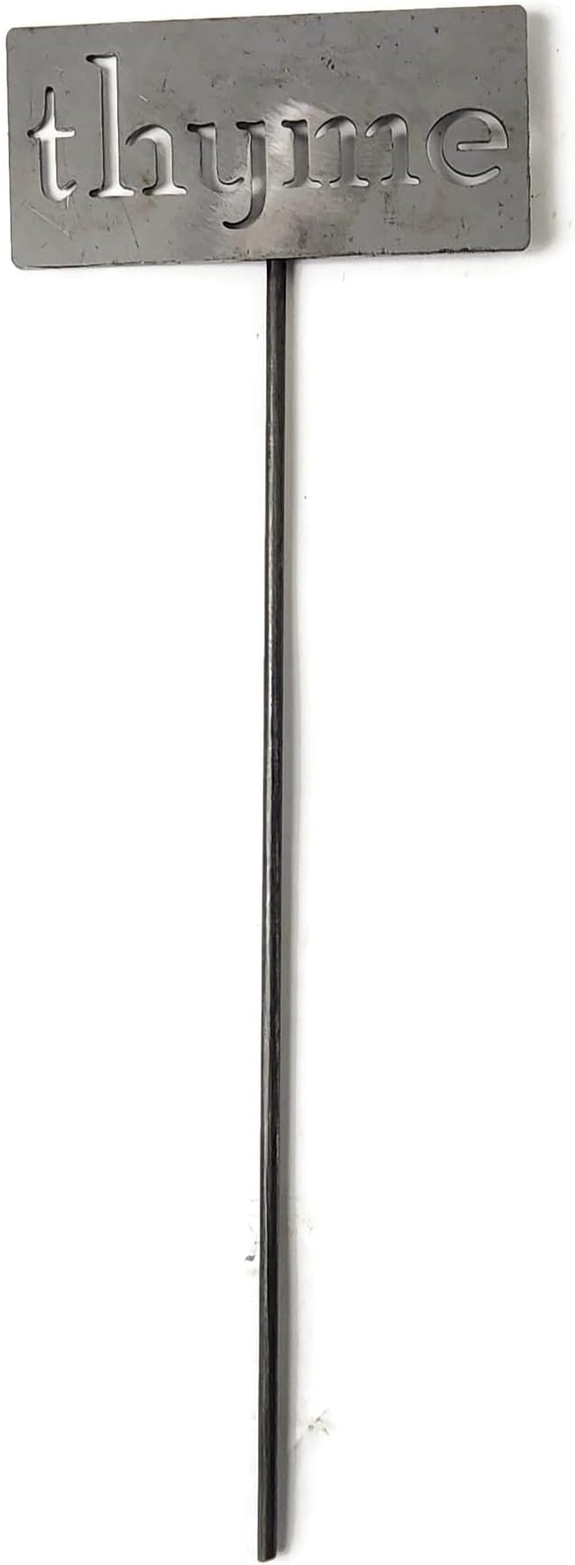 Classic Metal Garden Markers 19 Inches Tall (thyme, Raw, Unfinished Steel (will rust with time))