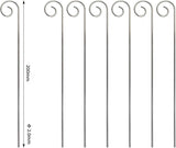 20 Pcs Silver 20cm Plant Label Hooks Markers Label Hanger Garden Plant Sign Stake Rustproof Deformed Garden Sign Hooks Hanging Rods for Flower Planter Plant Container Accessories