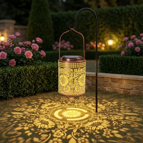 Sunflower Solar Lantern Outdoor - Garden Light Gift