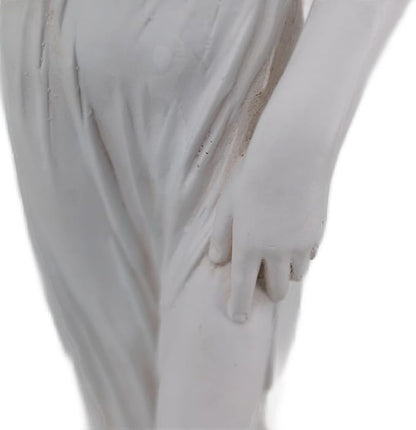 GENUINQ Outdoor Garden Statue Nymph Sculpture Goddess of Greek Mythology Roman Style Outdoor Patio Yard Lawn Porch Decor 32 Inch Ivory