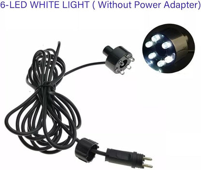 Wholesale Fountain Submersible LED Light Fountain Ring (6-LED no AC Plug) for Garden, Square, Yard (White,10)