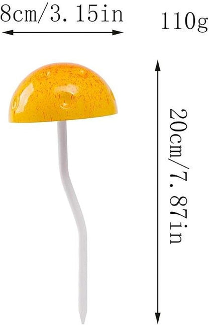 Fairy Garden Stake Decorative Figurine Yard Art for Pathway Terrace Lawn Porch Outdoor Decor- Yellow