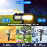 Toodour Solar Spot Light Outdoor - 2 Pack, 2 Modes