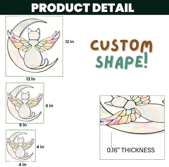 Aesthetic Bird Acrylic Suncatcher Hanging Christmas Ornament Stained Glass Effect Window Car Indoor Outdoor Decor Garden Sun Catcher Gifts Bird Lover Decorations for Women Mom Grandma