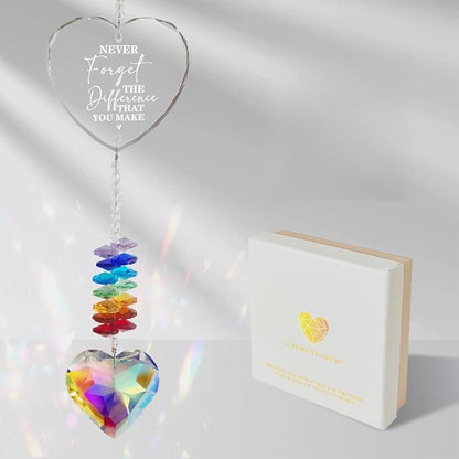 Thank You Gifts for Women Retirement Gift Teacher Gifts for Women Crystal Suncatcher Keepsake Farewell Going Away Appreciation Gift for Coworker Boss Womens Men Nurse Friend