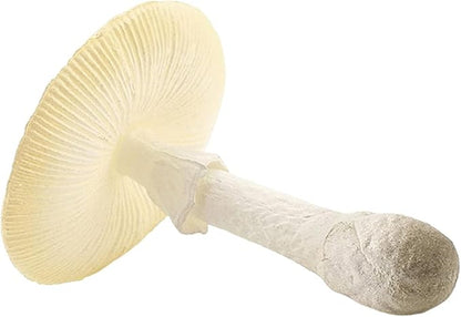 White Fake Mushrooms Small Mushroom Decor Realistic Plastic Cute Mushroom Stuff for Kids Realistic Mushroom Figurines, Mushroom Gifts for Home, Household, Garden, Yard Deco, Outdoor Statues