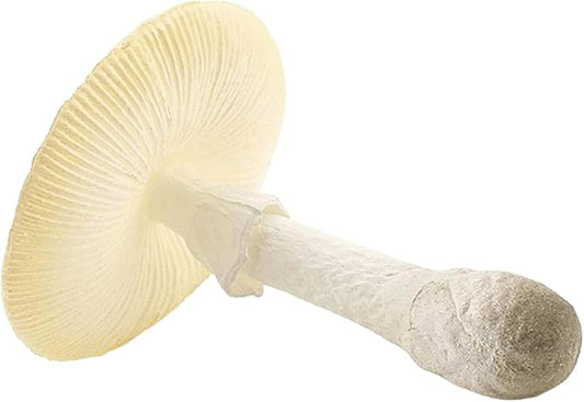 White Fake Mushrooms Small Mushroom Decor Realistic Plastic Cute Mushroom Stuff for Kids Realistic Mushroom Figurines, Mushroom Gifts for Home, Household, Garden, Yard Deco, Outdoor Statues