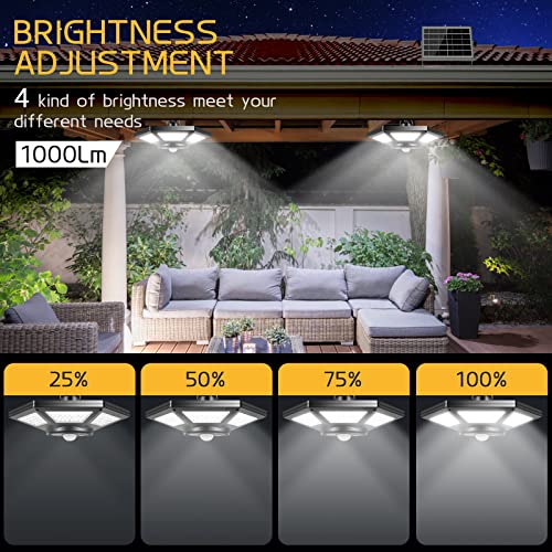 Solar Pendant Light - Dual Head, 180 LED, Motion Sensor, Remote Control