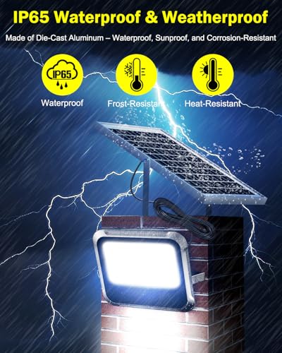 Solar Light Outdoor, Luces Solar Powered Security Flood Light Outside