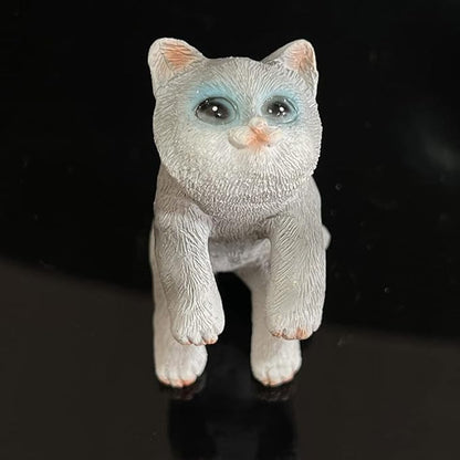 3 Pcs Resin Hanging Cat Figurines Planter Pot Hanger Miniature Fairy Garden Terrarium Edge Decor Flower Pot and Vase Hugger Hanging Animals Ornaments for Patio, Yard, Balcony