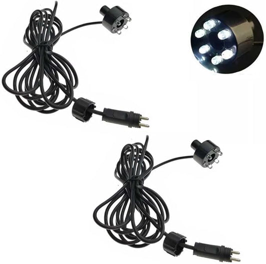 Wholesale Fountain Submersible LED Light Fountain Ring (6-LED no AC Plug) for Garden, Square, Yard (White,2)