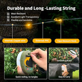 Solar Camping String Lights - 33FT 100LED, 9 Modes, Waterproof