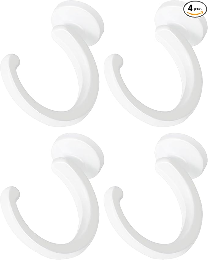 Aidoclip 4pcs Ceiling Hooks for Hanging Plants,Hanging Lights Metal Small Hooks,Indoor Outdoor Wall Heavy Duty Plant Hanger Swag Hook