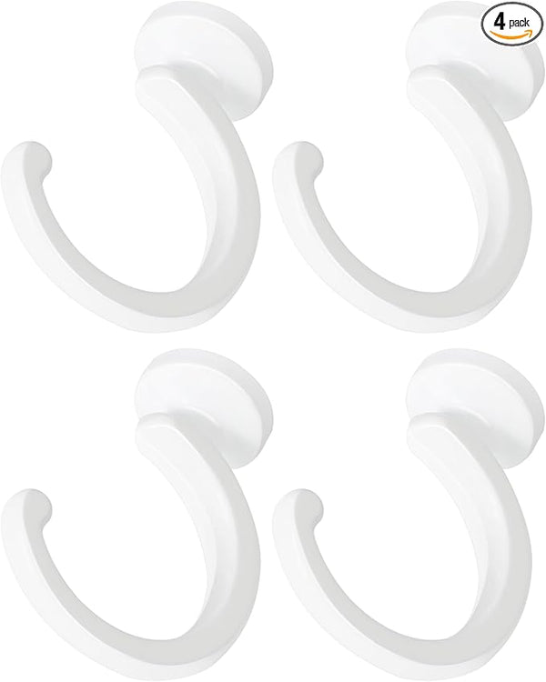 Aidoclip 4pcs Ceiling Hooks for Hanging Plants,Hanging Lights Metal Small Hooks,Indoor Outdoor Wall Heavy Duty Plant Hanger Swag Hook