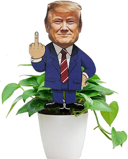 WVT Trump Yard Sign 2024 President Trump Middle Finger Yard Sign Funny Lawn Signs Outdoor Yard Decor