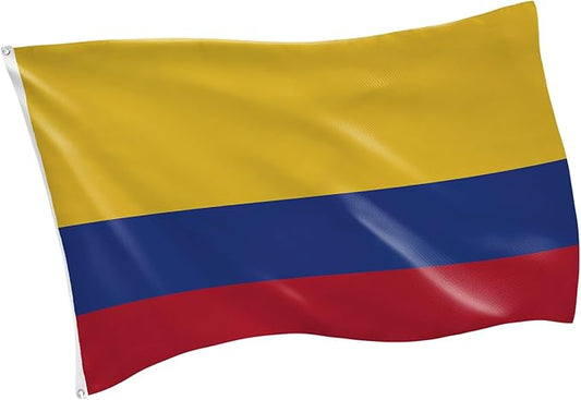 Evergreen Colombian Flag 3x5 Outdoor Double Sided, Colombia Flags for Outside with Grommets, 3-Ply Banners for Garden Patio, Indoor Wall Decor for Room, Works with Standard Estate Flag Poles