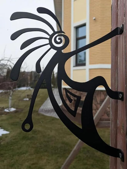 Native American Iron Plant Hangers Hooks for Outdoor -10inch Hanging Plants Flower Fern Pots Lantern Bird Feeder Wind Chimes for Porch Garden Farmhouse