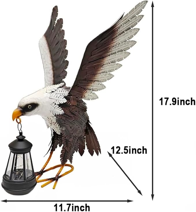 Solar Lights Animal Statue Metal Sculpture Rooster Ornaments Garden Decoration Metal Yard Art for Patio Lawn Backyard Outdoor Decoration (CS029)