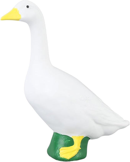 LICAEVEY Goose Statue, Big Resin Large White Goose Garden Lawn Yard Sculpture, Exquisite Craft Goose Figurine Decoration for Indoor and Outdoor