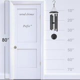 Wind Chimes for Outside Deep Tone, 38" Large WindChimes with 6 Tubes, 100% Rustproof Aluminum, Memorial Gift or Garden Patio Porch and Outdoor Décor(Silver)