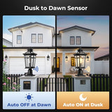 Dusk to Dawn Outdoor Post Light - Large