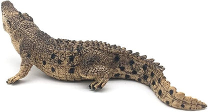 2 Pcs Crocodile Statue Outdoor Lawn Decoration Garden Garden Outdoor Decoration Miniature Statue