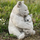 Bears Statue Garden Baby Bear Figurine Concrete Animals Sculpture Lawn Statue for Home and Garden