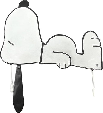 PRODUCTWORKS Peanuts Pumkin Press-in Icon Metal Stake Halloween Harvest Decor Porch Decorating Indoor Outdoor (Snoopy Horizontal)