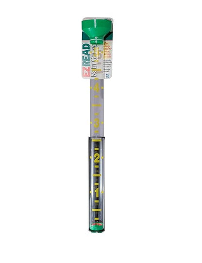 Headwind EZRead 26” Giant Professional Outdoor rain Gauge, USA Made Heavy Duty All Weather Freeze Proof mountable with Float, Green (820-0002)