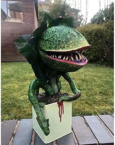 Hestar Piranha Flower Replica Movie Prop Yard Resin Ornaments Little Shop of Horrors Halloween Decoration Outdoor Decoration