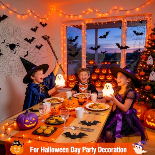 500 LED Orange Halloween String Lights - 173ft with Remote