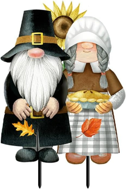 Briarwood Lane Thanksgiving Gnomes Metal Art