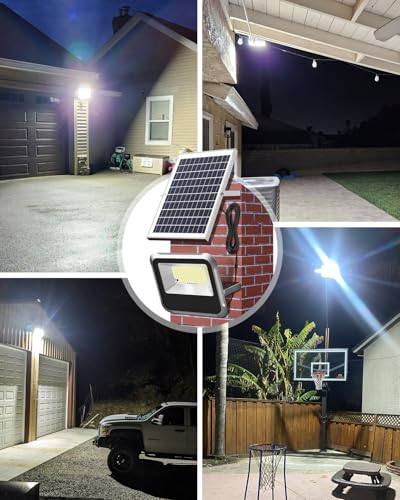 Solar Light Outdoor, Luces Solar Powered Security Flood Light Outside