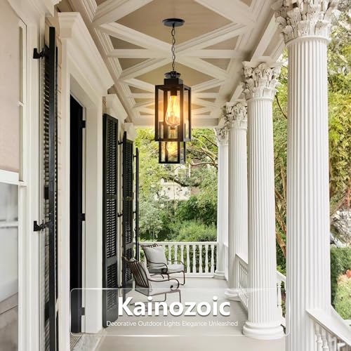 Outdoor Pendant Light - Waterproof Anti-Rust Lantern (2 Pack)