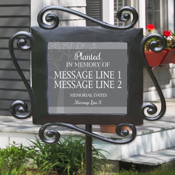 GiftsForYouNow in Memory Tree Personalized Memorial Garden Stake