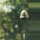 Japanese Traditional Lucky Small Wind Chimes for Outside, Iwachu Cast Iron Bless Temple Wind Bell Memorial and Sympathy Leaf Wind Chimes Indoor Garden Bell, Patio, Balcony (Maple Leaf)