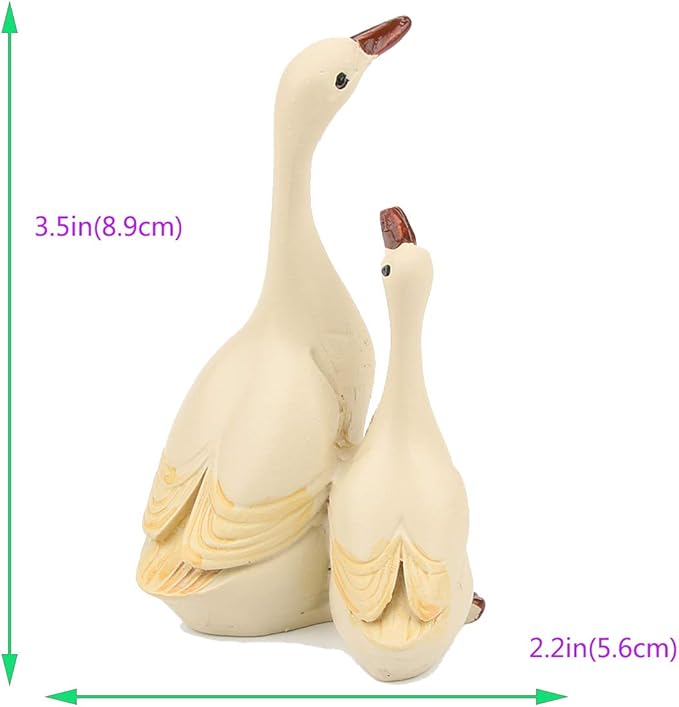 Small Goose Figurine Statue Farm Christmas Farm Animal Decorations Rustic Farmhouse Decor Desk Tabletop Children Room Ornaments