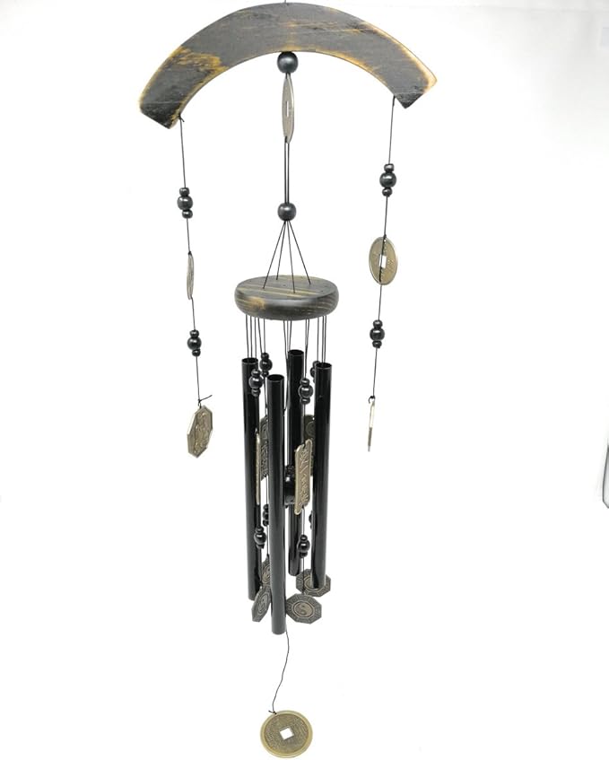 Hand Tuned Aluminum Feng Shui Wind Chime for Patio, Garden, Terrace, Balcony Or Any Room - Beautiful Indoor Outdoor Decor