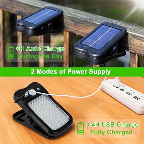 Tryme Solar Clip-On Light with Motion Sensor, 2-Pack