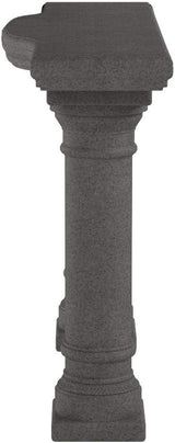 Emsco Group 2316 Lightweight Natural Sandstone Garden Shelf with Columns, 48", Granite