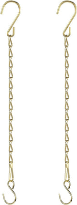 EBOOT 2 Pcs Hanging Chain for Bird Feeders, Planters, Lanterns and Ornaments(19.7 Inch,Gold)