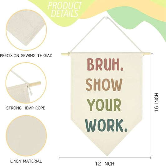 Funny Math Classroom Hanging Pennant Flag Humorous High Middle School Hanging Flag Positive Mathematics Classroom Rules Must Haves Wall Decor