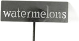 Classic Metal Garden Markers 19 Inches Tall (watermelons, Raw, Unfinished Steel (will rust with time))