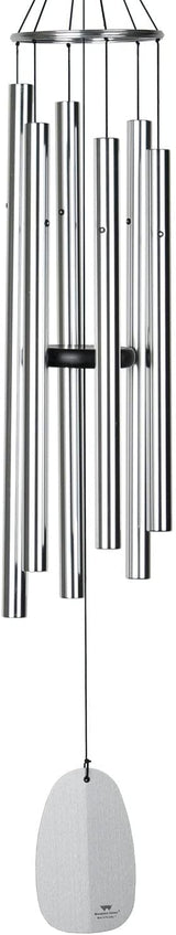 Woodstock Chimes Signature Collection, Bells of Paradise, Silver 44", Decor Designs Wind Chimes for Outdoor, Patio, Home or Garden Décor (BPLS)
