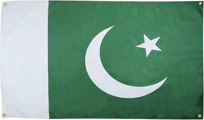 AZ FLAG Pakistan Flag 150 x 90 cm with 4 Eyelets for Balcony or Wall