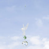 H&D HYALINE & DORA Glass Crystal Flower Prism Rainbow Maker Hummingbird Hanging Window Sun Catcher for Gift