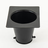 Rain Chain Gutter Adapter, Black Powder Coated Gutter Adapter Rust Resistant Rain Chains for Outside (Black Adapter)