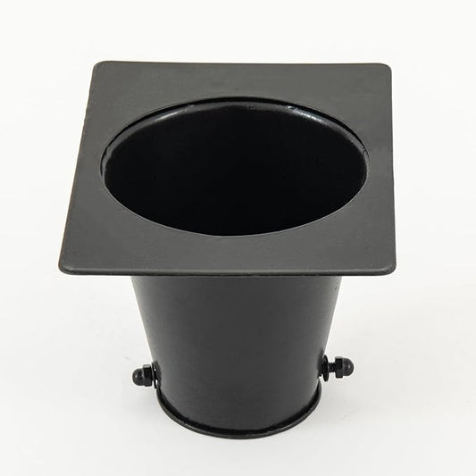 Rain Chain Gutter Adapter, Black Powder Coated Gutter Adapter Rust Resistant Rain Chains for Outside (Black Adapter)