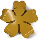 Metal Rustic and Colorful Flower Stakes Ranging from 9.5 to 36 Inches Tall (Sunflower Wall Hanger 14.5" Tall, Dark Yellow)