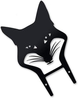 Yard Art Decor, Metal Animal Statue Stakes Hollow Out Animals Shape Silhouette Decoration for Yard Lawn Garden (Fox)
